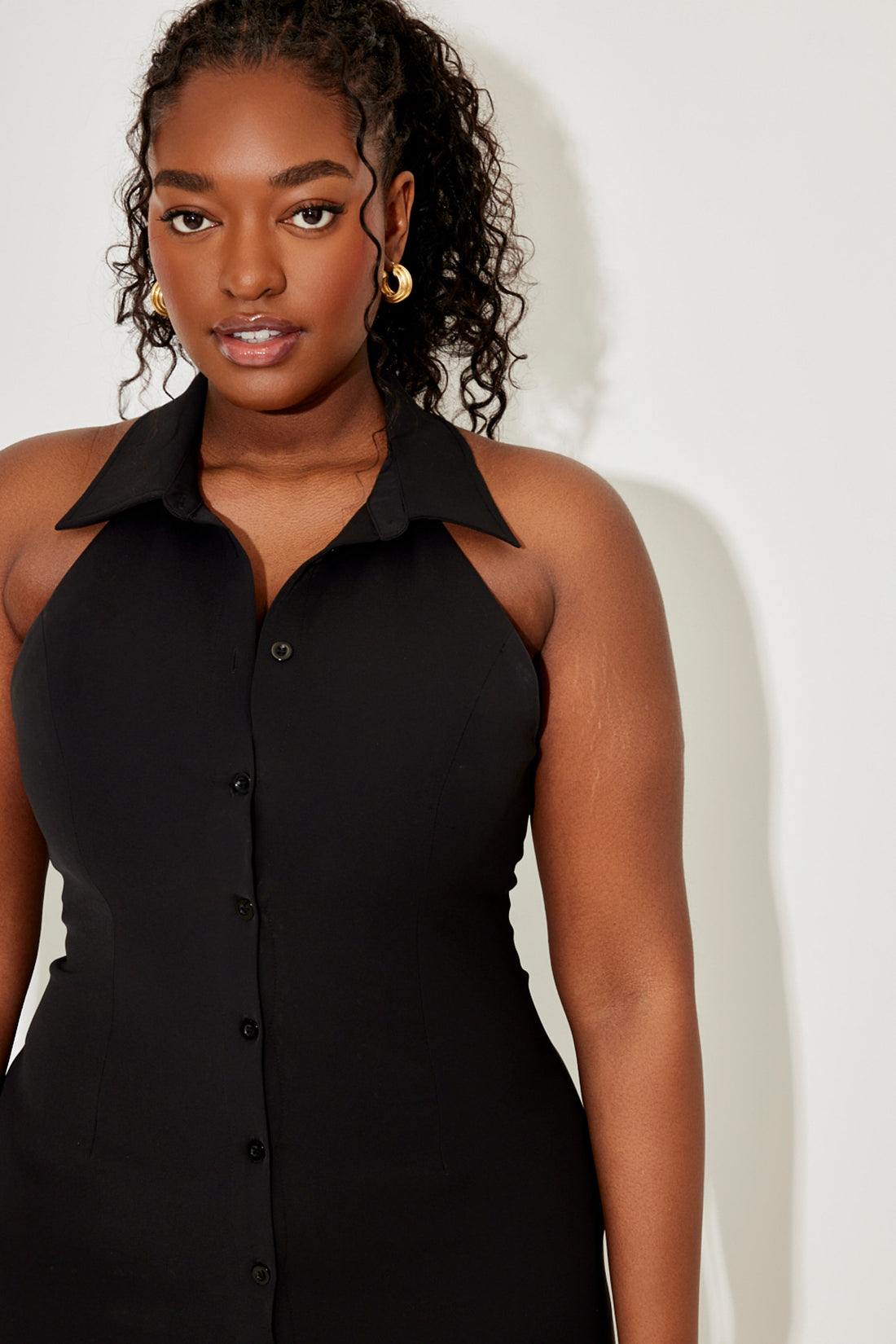 Collar Maxi Dress