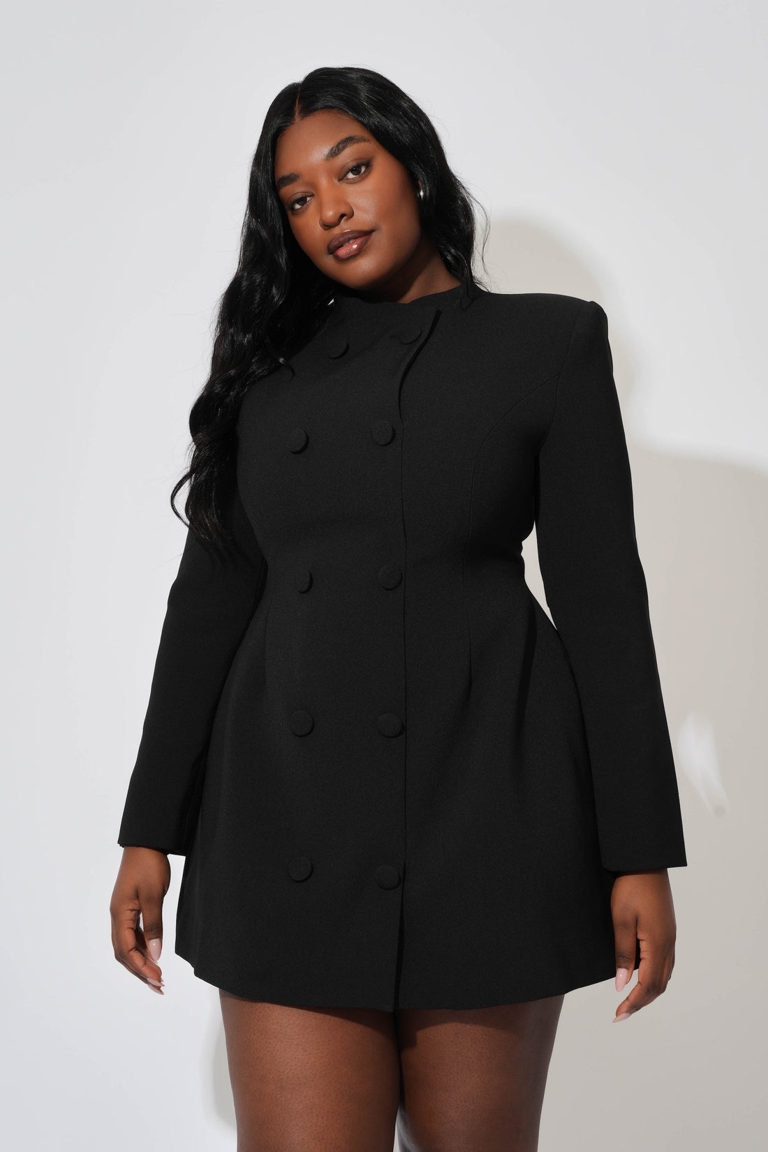 Button Mini Dress